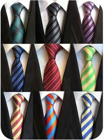 img 4 attached to 👔 Welen Classic Necktie: Exquisite JACQUARD Woven Men's Accessories for Ties, Cummerbunds & Pocket Squares