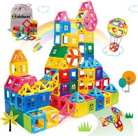 img 4 attached to KIDCHEER Magnetic Building Educational Stacking Novelty & Gag Toys