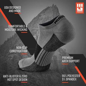 img 2 attached to MudGear Premium No-Show Socks - Ultimate Performance for Women & Men - Running, Trail, Gym, Sports - 2-Pack