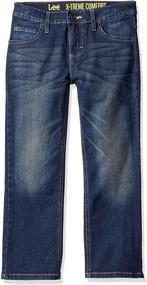 img 2 attached to Boys' Straight Fit Knit Jeans by Lee - Ideal Sports Teamwear