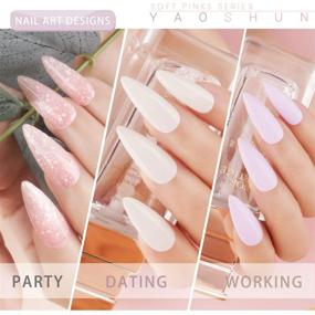 img 1 attached to 💅 YaoShun Gel Nail Polish Kit - Soft Pink Series: 6 Colors Gel Polish Set in a Gift Box, Soak Off UV Nail Gel Set, 8ml Each - Manicure Nail Art Kit