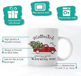 img 3 attached to 🎅 Pcdvn Christmas Movie Coffee Mug, Red Truck Cup for Watching, Perfect Birthday Winter Holiday Gift