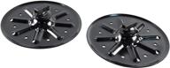 🔋 lippert components 9-inch round landing gear foot pad - twin pack logo