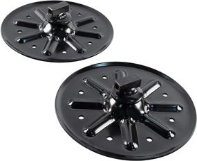img 3 attached to 🔋 Lippert Components 9-Inch Round Landing Gear Foot Pad - Twin Pack