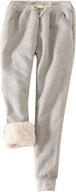 👖 pehmea women's sherpa-lined warm joggers pants - fleece athletic workout sweatpants логотип