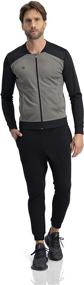 img 1 attached to Bomber Jacket Running Jackets Lightweight Men's Clothing for Active