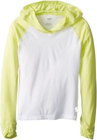 img 1 attached to 👕 Soffe Big Girls' No Sweat Raglan Hoodie: Stay Cozy and Comfy All Day