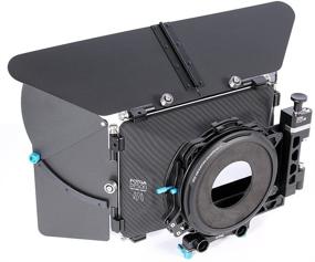 img 4 attached to 📷 Fotga DP500III 4x4 DSLR Swing-Away Matte Box with Donuts for 15mm Rail Rod System - Sony A7 A7R A7S II III A9 A6300 A6500 GH5/5S Canon 5D 6D 7D II III IV D850 BMPCC 4K 6K DSLR Video Cinema Camera