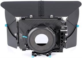 img 3 attached to 📷 Fotga DP500III 4x4 DSLR Swing-Away Matte Box with Donuts for 15mm Rail Rod System - Sony A7 A7R A7S II III A9 A6300 A6500 GH5/5S Canon 5D 6D 7D II III IV D850 BMPCC 4K 6K DSLR Video Cinema Camera