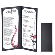 menu holder covers restaurant style logo