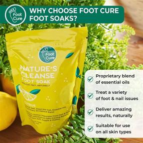 img 1 attached to Foot Cure Citrus Foot Soak with Epsom Salt - Soothing Natural Blend for Foot Fatigue, Detoxifying & Inflammation Relief, Softens Calluses, Enhances Nail Health | Made in USA, 16 oz