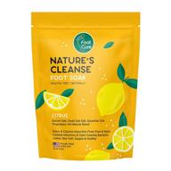 foot cure citrus foot soak with epsom salt - soothing natural blend for foot fatigue, detoxifying & inflammation relief, softens calluses, enhances nail health | made in usa, 16 oz logo