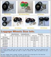 🧳 eric_leon 2 set of luggage suitcase replacement wheels with abec 608zz bearings: upgrade your travel gear! логотип