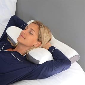 img 1 attached to 🌙 Cervical Memory Foam Pillow: Ultimate Relief for Neck and Shoulder Pain – Ergonomic, Orthopedic Support for Side, Back, Stomach Sleepers - Includes Free Sleeping Mask