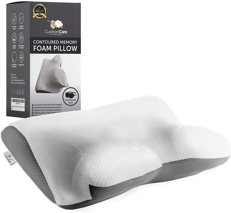 cervical memory foam pillow shoulder 로고