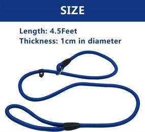 img 3 attached to HDY Durable Dog Slip Leash Rope: 4.5 FT Training Leash for Small to Medium Dogs (10-80 lb)