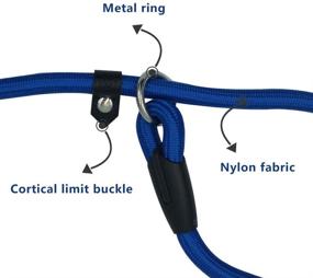 img 1 attached to HDY Durable Dog Slip Leash Rope: 4.5 FT Training Leash for Small to Medium Dogs (10-80 lb)