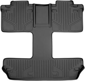 img 4 attached to 🚗 Custom Fit 2nd and 3rd Row SMARTLINER Floor Mats in Black for Toyota Sienna 7 Passenger Model (2011-2019) Only