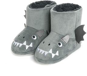 img 4 attached to Cozy and Cute Animal Slippers for Toddlers – Perfect Winter House Booties for Boys and Girls