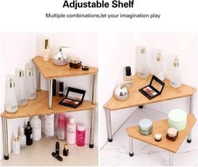 img 1 attached to 🔀 Organize and Maximize Your Kitchen and Bathroom Space with the Olive Separable 2-Tier Corner Shelf – Triangle Design!