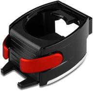 🔴 vorcool 2 in 1 car cup holder & cell phone mount - adjustable, red logo