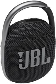 img 4 attached to JBL Clip 4: Black Portable Bluetooth Speaker with Waterproof and Dustproof Features and Built-in Battery