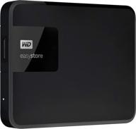 черный портативный жесткий диск western digital easystore 5tb с внешним интерфейсом usb 3.0 логотип