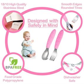 img 2 attached to Toddler Silverware Stainless Utensils Flatware Kids' Home Store