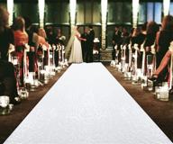 бегун с пайетками 4ftx20ft aisle runner белый логотип