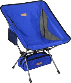 img 4 attached to 🪑 TREKOLOGY YIZI GO Portable Camping Chair - Compact Ultralight Folding Backpacking Chairs, Small Collapsible Foldable Packable Lightweight Backpack Chair in a Bag for Outdoor, Camping, Picnic, and Hiking