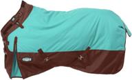 tough 1 1200d snuggit turnout 300g 75in turquoise: ultimate winter protection for your horse logo