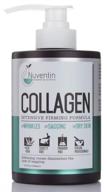 large 16 fl oz salon size collagen firming cream. nuventin collagen cream for wrinkles, sagging skin, and dry skin. enriched with aloe vera and green tea. (15oz) logo