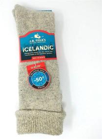 img 1 attached to Stay Cozy in Extreme Cold with JB Field's -50 Below Icelandic Socks: Knee Length, Extra Warm Wool Cushion - 2 Pairs