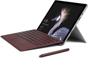 img 2 attached to Burgundy Signature Type Cover for Microsoft Surface Pro - FFP-00041: A Classy Keyboard & Protective Accessory