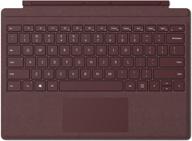 burgundy signature type cover for microsoft surface pro - ffp-00041: a classy keyboard & protective accessory logo