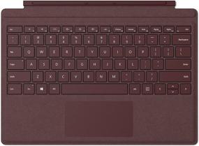 img 4 attached to Burgundy Signature Type Cover for Microsoft Surface Pro - FFP-00041: A Classy Keyboard & Protective Accessory