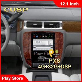 img 2 attached to 🚗 Улучшенная автомагнитола и GPS-навигация для GMC Yukon Chevrolet Tahoe Suburban 2007-2016 - 12,1-дюймовый IPS-экран, Android 4G+64G, Car Play, Авторадио Аудио Видео (Шестиядерный PX6 4G+32G)