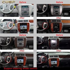 img 3 attached to 🚗 Улучшенная автомагнитола и GPS-навигация для GMC Yukon Chevrolet Tahoe Suburban 2007-2016 - 12,1-дюймовый IPS-экран, Android 4G+64G, Car Play, Авторадио Аудио Видео (Шестиядерный PX6 4G+32G)