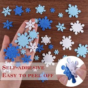 img 2 attached to CHRORINE Snowflake Self Adhesive Christmas Decoration