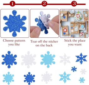 img 3 attached to CHRORINE Snowflake Self Adhesive Christmas Decoration