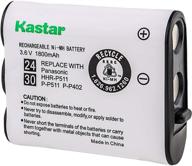 🔋 kastar battery replacement for panasonic cordless phone: n4hkgma00001, p-p511, hhr-p511, type 24 rechargeable battery logo