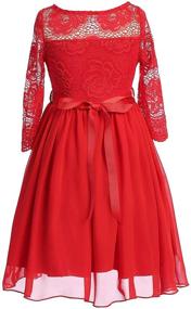 img 1 attached to 🌸 Floral Flower Holiday Dresses and Clothing for Girls by BNY Corner