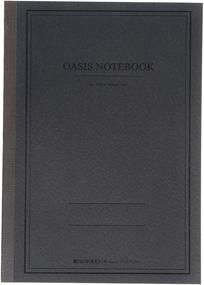 img 3 attached to ProFolio by Itoya Oasis Notebook - Large B5, Charcoal Black: A Stylish and Functional Writing Companion with Timeless Charm