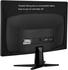 img 2 attached to 🖥️ Чехол от пыли для монитора CASE STAR для дисплеев LCD/LED/HD 19-22 дюйма - защитный чехол для ПК, настольного компьютера и телевизора с экраном 16:9 - чехол от пыли для монитора 19-22 дюйма