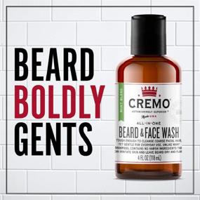 img 3 attached to Cremo Mint Blend Beard and Face Wash: Ultimate Solution for Coarse Facial Hair Care, 6 Oz