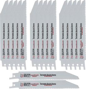 img 4 attached to 🔪 Long-Lasting Bi-Metal 6-Inch Wood Cutting Demo Saw Blades: HSS Teeth Bonded to HCS Body – 17 Pack for Reciprocating/Sawzall Saws