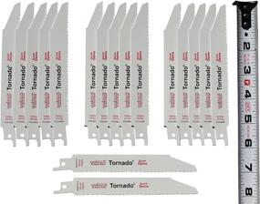 img 3 attached to 🔪 Long-Lasting Bi-Metal 6-Inch Wood Cutting Demo Saw Blades: HSS Teeth Bonded to HCS Body – 17 Pack for Reciprocating/Sawzall Saws