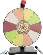 🎡 whirl of fun spinning prize wheel 12 inch - tabletop with stand | sorbet colors, customize erasable whiteboard surface | made in usa логотип