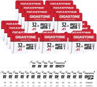 📷 [gigastone] micro sd карта 32гб 20-пак: камера плюс, микро-sdhc карта памяти для видеокамеры, wyze cam, системы видеонаблюдения, roku, запись видео в полном hd, класс uhs-i u1 a1, класс 10, до 90 мб/с. логотип