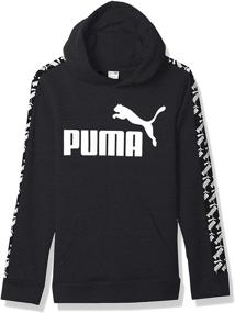 img 4 attached to 🏻 PUMA Одежда для мальчиков с капюшоном черного цвета: Стильная активная одежда для юных мальчиков.